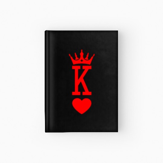 King of Hearts King Queen Couple Halloween Costume Hardcover Journal