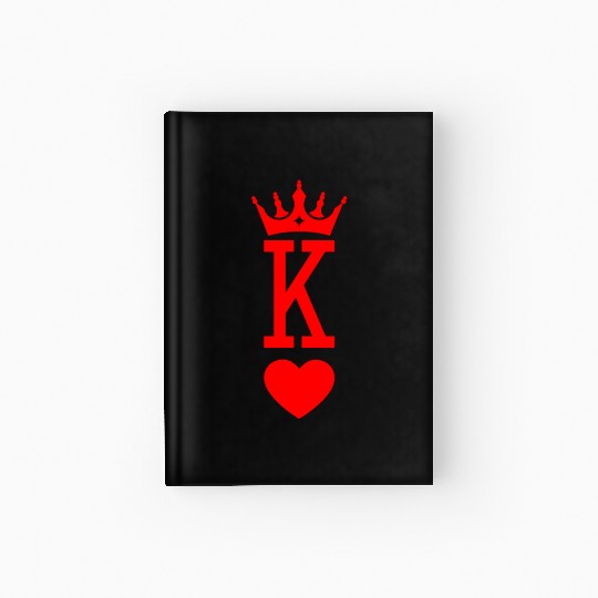King of Hearts King Queen Couple Halloween Costume Hardcover Journal
