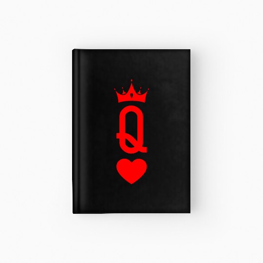 Queen of Heart King Queen Couple Halloween Costume Hardcover Journal