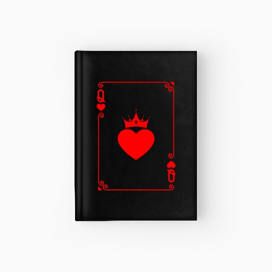Queen of Heart King Queen Couple Halloween Costume Hardcover Journal