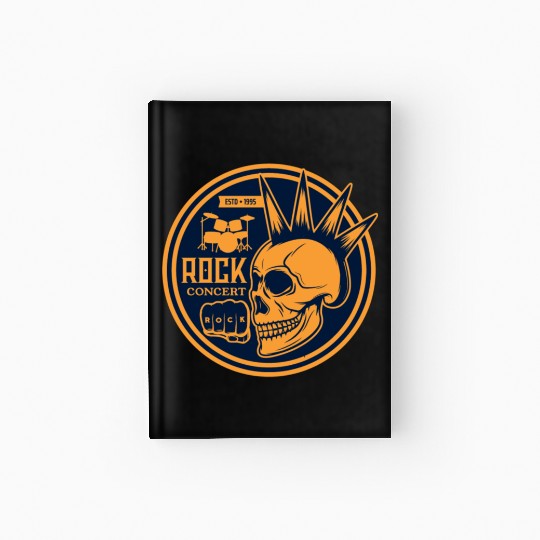 Heavy rock and punk music Hardcover Journal