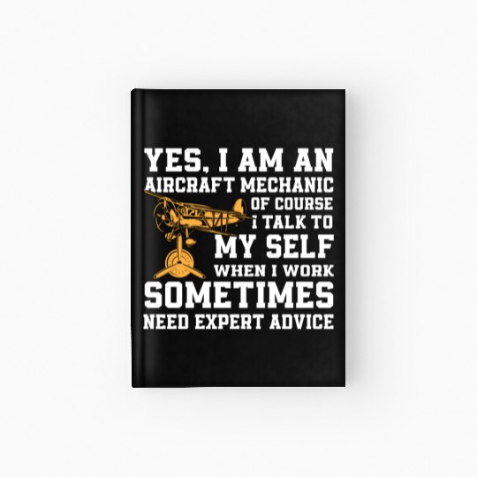 Aircraft Mechanic Expert Gift Hardcover Journal