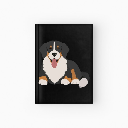 Bernese Mountain Dog Face Hardcover Journal
