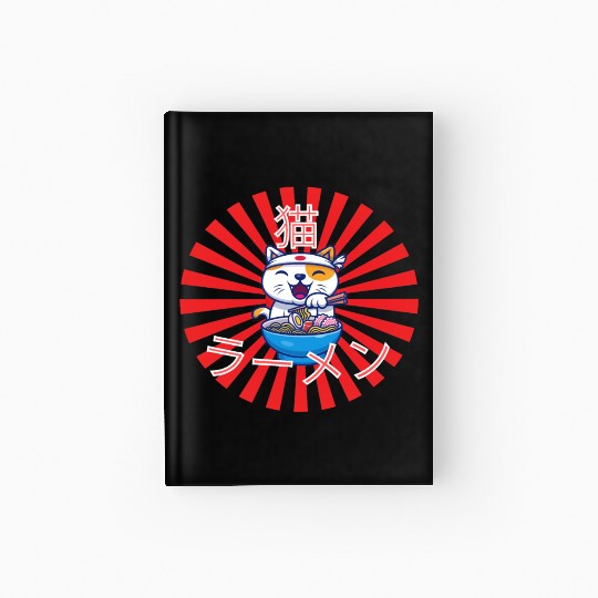 Neko Ramen - Cat Ramen Kawaii Hardcover Journal