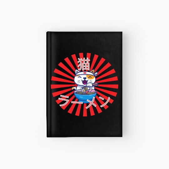 Neko Ramen - Cat Ramen Kawaii Hardcover Journal
