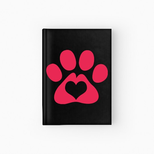Dog Paw Adopt A Pet Dog Rescue Hardcover Journal