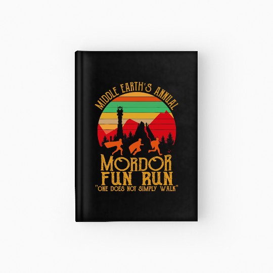 Mordor Fun Run One läuft nicht einfach Vintage Hardcover Journal