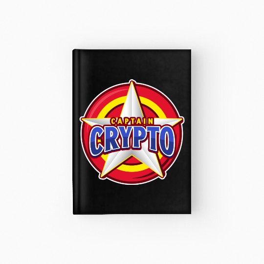 CAPTAIN CRYPTO SUPERHERO Hardcover Journal