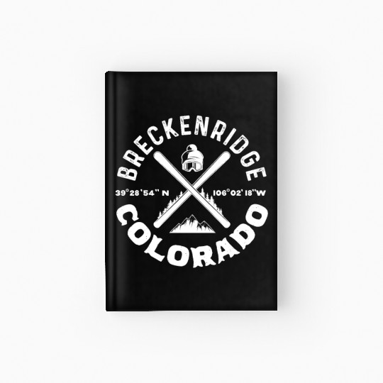 Breckenridge Colorado, Skiing Hardcover Journal