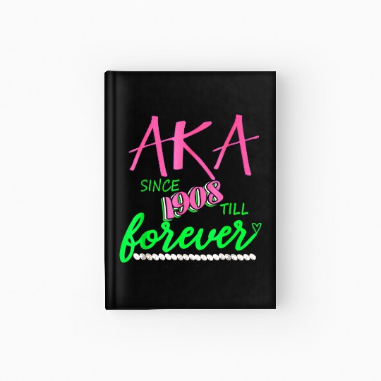 AKA Sorority Alpha Kappa Pink And Green Twenty Pea Hardcover Journal