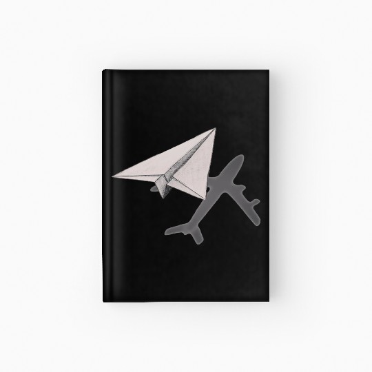Funny Pilot paper Airplane Hardcover Journal for CO pilots