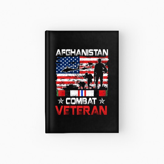 Afghanistan Combat Veteran US Veteran Military Hardcover Journal