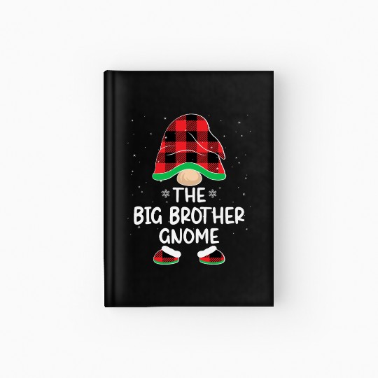 Christmas The Big Brother Gnome Buffalo Plaid Xmas Hardcover Journal