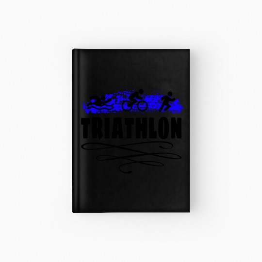 Triathlon Swim Bike Run Triathlete Sport Gift Hardcover Journal