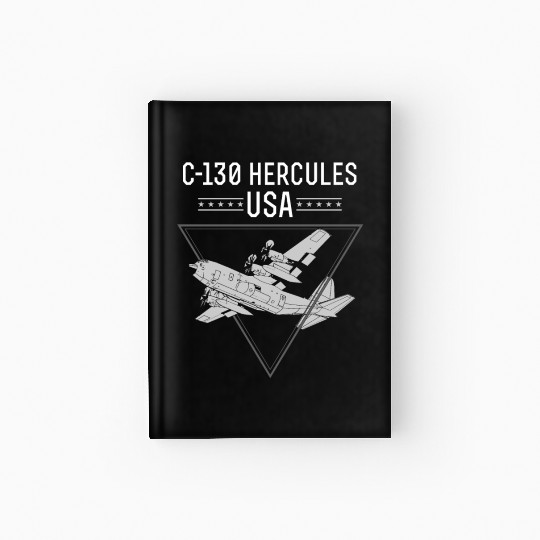 C 130 Hercules US Airborne Fighter Pilot Hardcover Journal