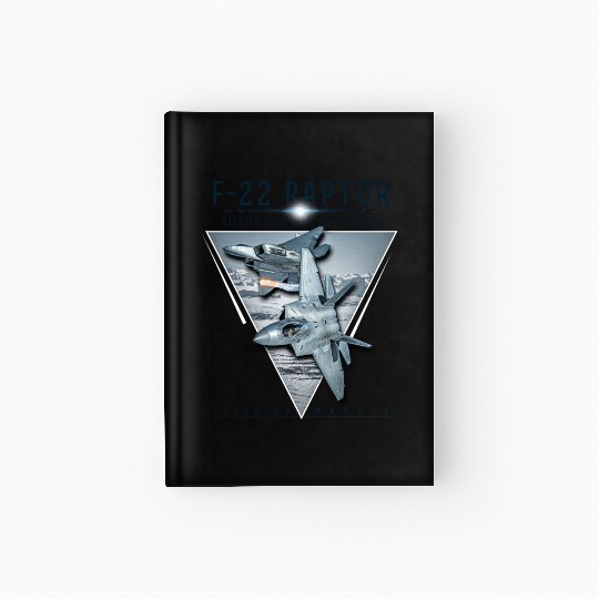 F 22 Raptor US Airborne Fighter Pilot Hardcover Journal