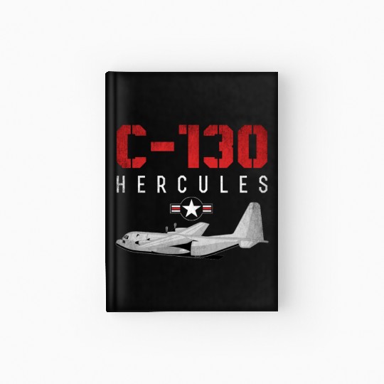 C 130 Hercules US Airborne Fighter Pilot Hardcover Journal