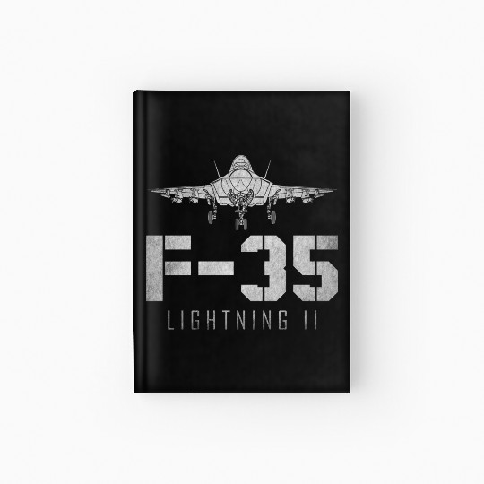 F 35 Lightning II US Airborne Fighter Pilot Hardcover Journal