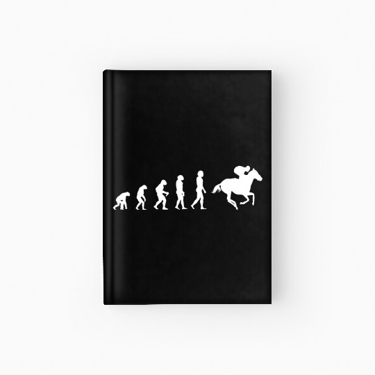 evolution of horse racing Hardcover Journal