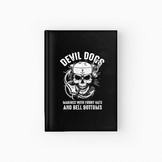 Devil US Navy Corpsman DOC Badass Army Veteran Hardcover Journal