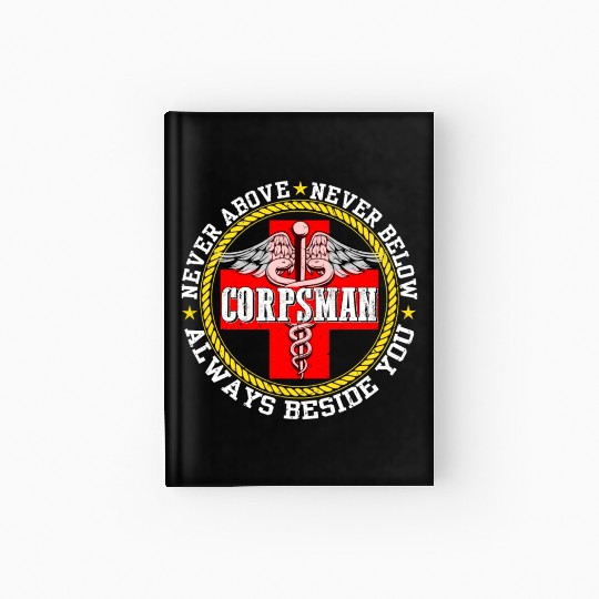Corpsman Devil Doc Corpsman US Army Hardcover Journal
