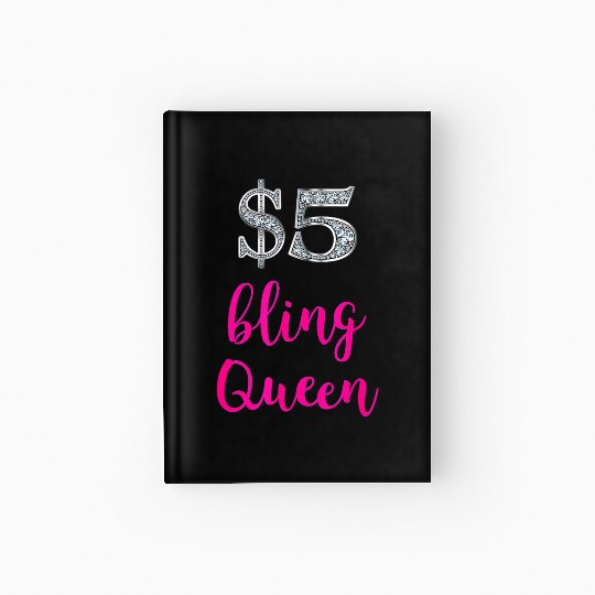 5 Bling Queen Jewelry Consultant Event Pop Up Sale Hardcover Journal