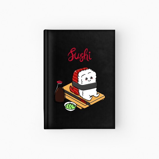 Happy Tuna Sushi Hardcover Journal
