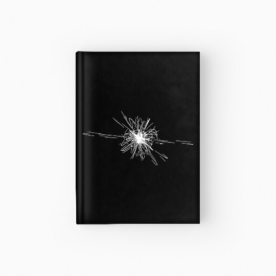 Vector stars nova explosion Hardcover Journal