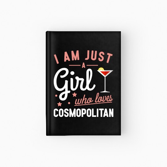 Girls Women Girls Cocktail Cosmopolitan Drink Hardcover Journal