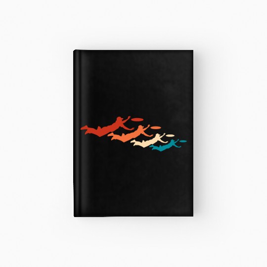 Ultimate Frisbee Retro Vintage Hardcover Journal