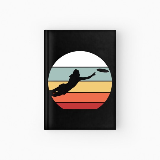 Ultimate Frisbee Retro Vintage Hardcover Journal