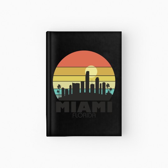 Miami Sunset Hardcover Journal