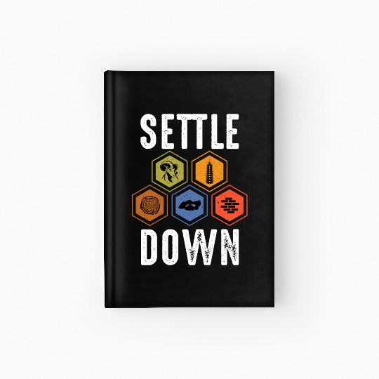 Settle Down Board Game Night Settle Trade Build Hardcover Journal