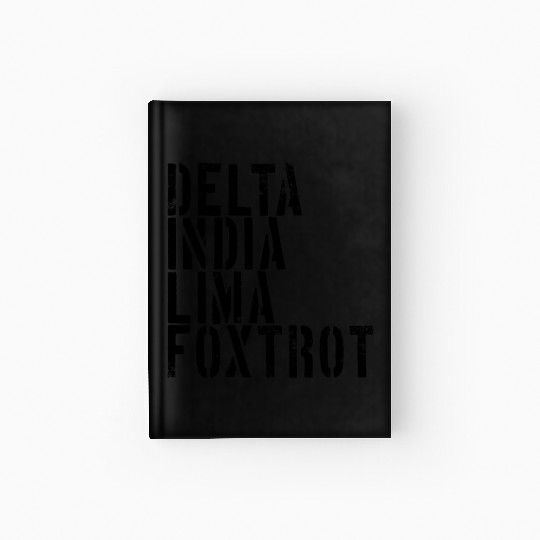 Delta India Lima Foxtrot Phonetic Hot Dad Men'svet Hardcover Journal