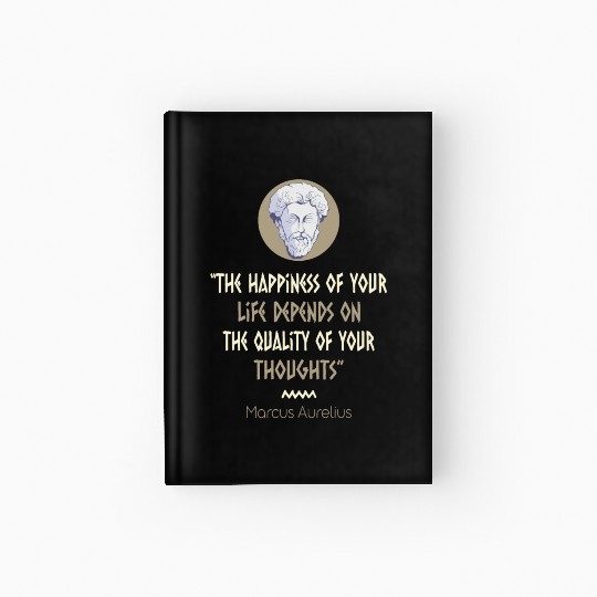 Stoicism Philosophy Marcus Aurelius Quote Hardcover Journal