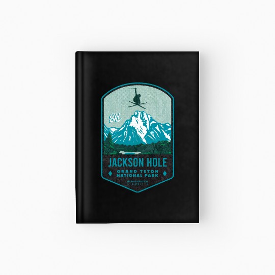 Jackson Hole Ski Badge Hardcover Journal