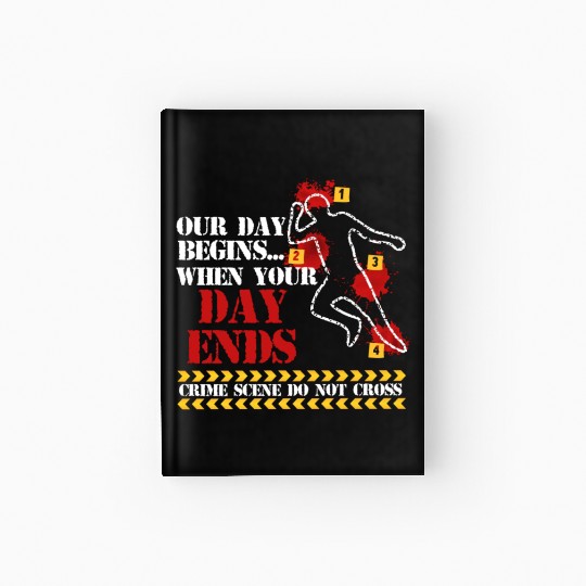 Forensic Science Investigator Crime Detective Hardcover Journal