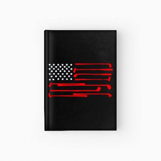 GOLF AMERICAN FLAG Hardcover Journal