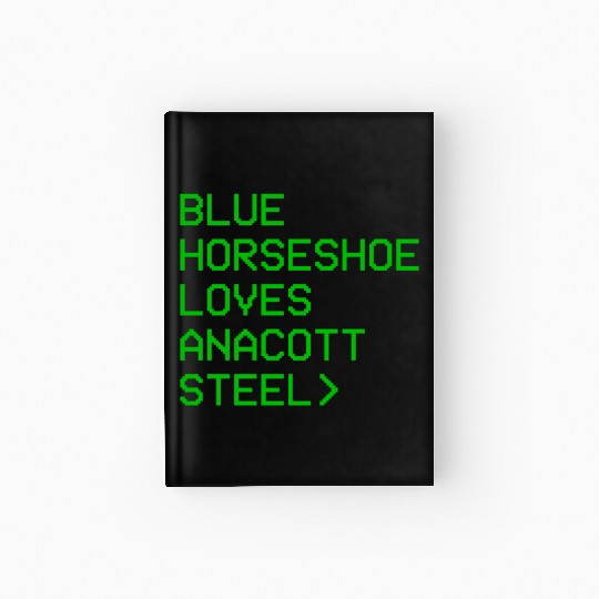Blue Horseshoe Loves Anacott Steel Hardcover Journal