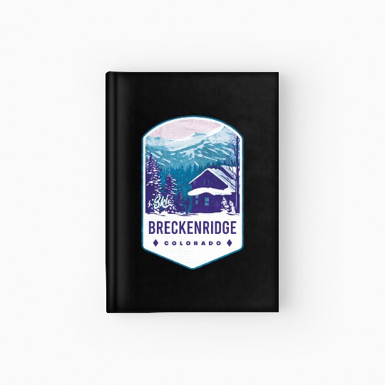 Breckenridge Colorado Ski Badge Hardcover Journal