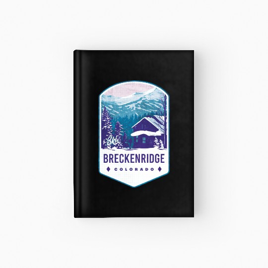 Breckenridge Colorado Ski Badge Hardcover Journal
