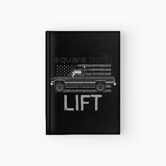 Square Body Lift Black Hardcover Journal