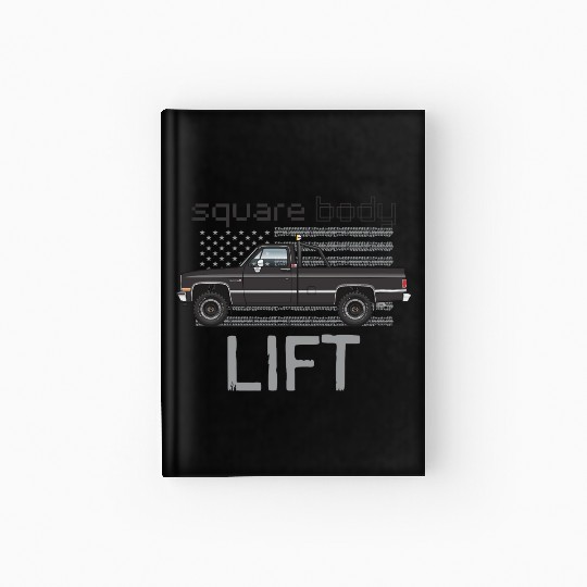 Square Body Lift Black Hardcover Journal