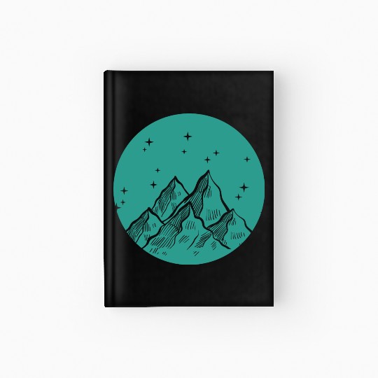 Mountains Hiking Mountain Climbing Nature Skiing Hardcover Journal