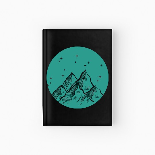 Mountains Hiking Mountain Climbing Nature Skiing Hardcover Journal