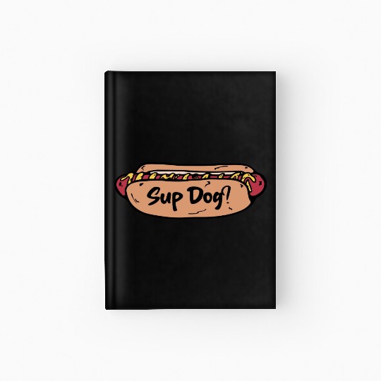Hot Dog food lover Hardcover Journal