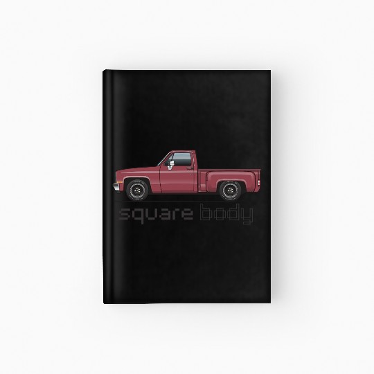 Square Body Carmine Hardcover Journal