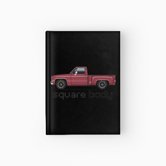 Square Body Carmine Hardcover Journal