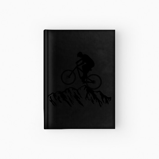 Mountain biking, Mountain biker, cycling Hardcover Journal