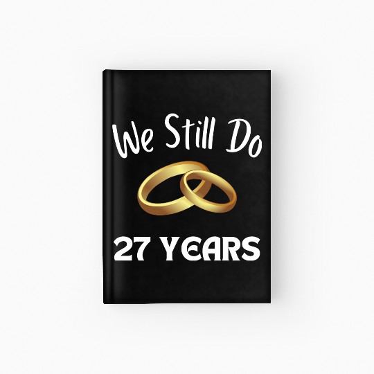 Anniversary Gift For Couples 27 Years Hardcover Journal